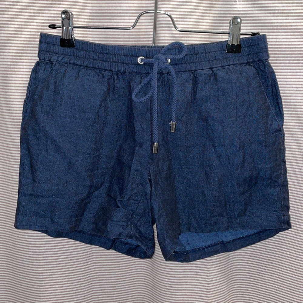 🎉 3 items for $20! Michael Kors Navy Linen Elastic Waist Shorts